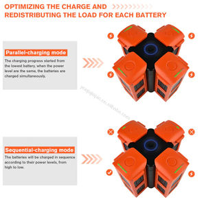 ฮับชาร์จแบตเตอรี่สำหรับโดรน Autel Robotics รุ่น EVO <span class=keywords><strong>2</strong></span>ซีรีส์8K II และ6K แบบคู่พร้อมที่ชาร์จ4ช่องสำหรับโดรน Autel Robotics EVO <span class=keywords><strong>2</strong></span> PRO อุปกรณ์เสริม - Product Image 6