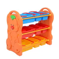 बालवाड़ी अच्छा लड़का प्लास्टिक बच्चों के फर्नीचर शेल्फ खिलौना भंडारण कैबिनेट खिलौना भंडारण रैक प्लास्टिक बॉक्स के साथ बच्चों के लिए