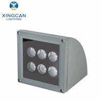 Lampe murale LED d'extérieur pour jardin et paysage, en aluminium, en forme d'arc, haute luminosité, RGB RGBW, IP65, étanche, AC 6W 9W 16W 25W 36W