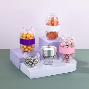 Độc đáo trong suốt đôi ống container y học vitamin rỗng hình dạng viên nang chai nhựa cho y học - Product Image 3