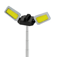 Lampe de travail LED rétractable G18, projecteur COB portable, support pliable, lampe de travail rechargeable pour extérieur, urgence, atelier