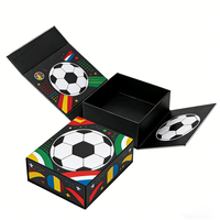 Casquette de football vintage FUSSEN en matériaux recyclés avec fermeture magnétique pliable pour fans de football, idéale pour l'affichage, le rangement, les voyages et comme cadeau