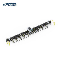 Machine de découpe laser à fibre ultra-robuste à 4 mandrins, à montage latéral, sans contre-pointe, pour tubes métalliques de 12 m, série TIV