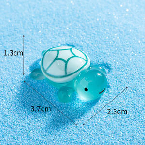 Новинка, модная мини-фигурная черепаха, 3D игрушка, милые украшения из смолы для дома, офиса, стола, автомобиля, подвеска, украшение, современный безделушка - Product Image 6