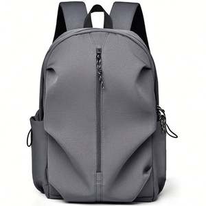 Modern Korean Couple Unisex Backpack Oxford Lightweight School Travel Bag Zipper Closure Portable 20-37L Capacity Sports Pattern - Product Image 1