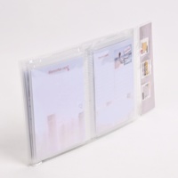 Álbum de Fotos con Cubierta de PVC Transparente, Juego de 3 Piezas, Venta al por Mayor, Páginas Interiores con Encuadernación Térmica 2x6 4x6, Abertura Lateral/Abertura Superior, PVC Suave