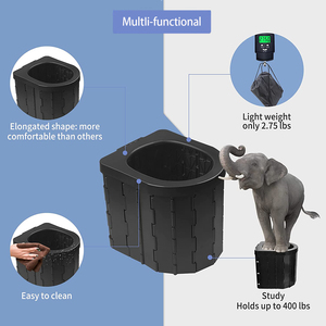 KingGear-orinal portátil de plástico <span class=keywords><strong>para</strong></span> acampar al aire libre, inodoro plegable <span class=keywords><strong>para</strong></span> adultos, lavable - Product Image 3