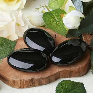 Pierre de palmier en obsidienne noire - Product Image 2