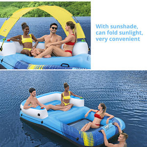 Bestway 43645, Gran Oferta, Flotador Inflable para Piscina con Toldo para 4 Personas, Isla Flotante para Piscina, Río o Lago - Product Image 3