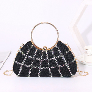 Borse da Sera bán buôn mới của phụ nữ phong cách Châu Âu kim cương Inset Evening Túi váy tiệc ly hợp túi xách cho phụ nữ - Product Image 3