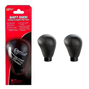 Car <b>Gear</b> <b>Knob</b> Black Leather Shift <b>Knob</b> For Manual Transmission Vehicles - Product Image 2
