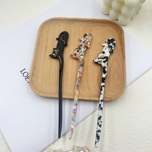Oradour Vintage cinese animale fermaglio per capelli carino acetato Custom bastoncini per capelli per donne bambini accessori per capelli all'ingrosso per ragazze - Product Image 3