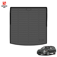 Accessoires intérieurs de voiture, tapis de sol 3D en TPE, tapis de coffre, tapis de voiture pour Volkswagen Golf Alltrack 2017-2019