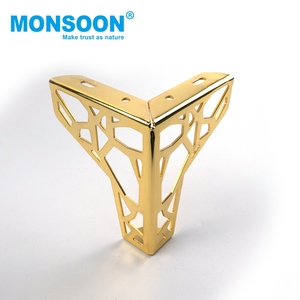 Herrajes para muebles, accesorios para sofás, patas para muebles de dormitorio, patas en forma de T doradas para gabinetes, patas de sofá de metal cromado. - Product Image 3