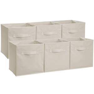 Foldable Closet Organizer Clothing Storage Boxes Collapsible Storage Bins With Handles Cubes