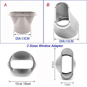 Accessoires pour climatiseur <span class=keywords><strong>mobile</strong></span> : Adaptateur de <span class=keywords><strong>tuyau</strong></span> d'évacuation 130-150 mm, connecteur de déflecteur, interface pour unité extérieure de climatiseur - Product Image 3