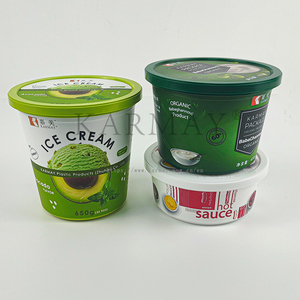 Pot en plastique rond de 250 g pour la conservation des sauces, boîte de conservation alimentaire avec couvercle, pot IML transparent de 500 g, 650 g, pour plantes - Product Image 6