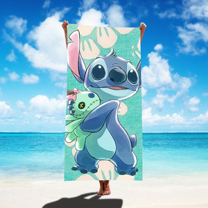 Newest Custom Print Microfiber <b>Beach</b> <b>Towel</b> Sand Free Quickdry Cartoon Stitch Kids <b>Beach</b> <b>Towels</b> with logo - Product Image 6