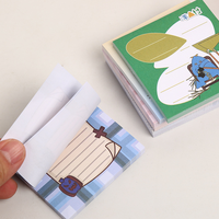 Blocs-notes autocollants personnalisés 3x3 Kawaii, notes adhésives imprimées pour étudiants avec logo de l'entreprise d'impression