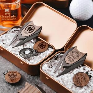 Clip Magnético <span class=keywords><strong>para</strong></span> Gorra de Golf con Logotipo Europeo Americano Grabado con Láser, de Aleación de Zinc, con Marcador de Bola Verde y Horquilla, <span class=keywords><strong>para</strong></span> Etsy, <span class=keywords><strong>Shein</strong></span> y TUMU - Product Image 1