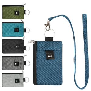 Badge Holder With ID Window Small <b>Wallet</b> Waterproof Anti-Theft Travel Keychain <b>Wallet</b> Men Women Slim <b>Zip</b> Card Lanyard <b>Wallet</b> - Product Image 6