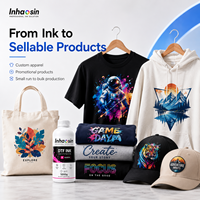 Encre textile DTF, formule anti-colmatage pour impression personnalisée sur t-shirts et vêtements, impression en poudre à effet film doux au toucher