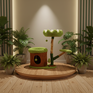 ต้นไม้แมวขนาดใหญ่หลายชั้น โครงไม้ทันสมัย เสาข่วนทำจากป่านศรนารายณ์ <span class=keywords><strong>คอนโด</strong></span>แมวขนาดใหญ่สำหรับใช้งานเชิงพาณิชย์ - Product Image 2