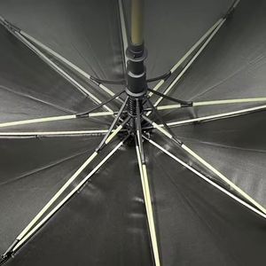Customized High Quality Modern Rain <b>Umbrella</b> 27 Inch 8 Ribs <b>Windproof</b> Semi Automatic UV Big Straight <b>Umbrella</b> With logo - Product Image 5