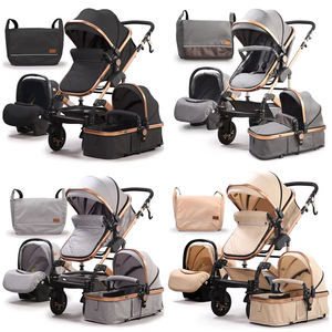 22 thời trang Sản phẩm em bé của tất cả các loại pushchair 3 trong 1 xe đẩy em bé Xe đẩy Carrinho de Bebe với bé ngồi xe 0-3 năm - Product Image 2