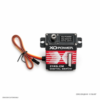 Servomoteur sans noyau 22KG XQ-S2221D, boîtier en aluminium CNC, engrenage en acier inoxydable, haute vitesse 0.10s, étanche, 8.4V, pour avion RC et UAV