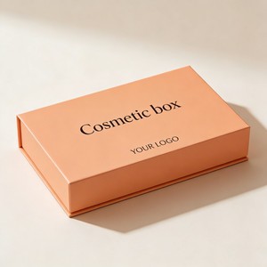 Boîte en carton noir de luxe avec logo personnalisé, boîte cadeau pour perruque, boîte d'emballage magnétique écologique pour cosmétiques - Product Image 3