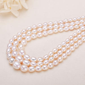 Collar de Perlas de Agua Dulce de Alta Gama del Lago Zhuji Shanxia, Joyería de Perlas con Forma de Patata Pequeña, Venta al por Mayor - Product Image 4