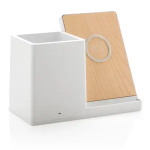 Portapenne con caricatore wireless gadget personalizzati - Product Image 1