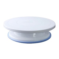 Plateau tournant en plastique TKT YK-275 de 11 pouces pour décoration de gâteaux, support rotatif à 360 degrés pour outils de pâtisserie, vente en gros