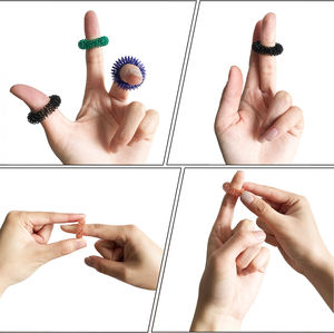 Anneau sensoriel anti-anxiété-Jouet Fidget Spiky, thérapie du stress et de l'autisme, masseur d'acupression durable - Product Image 1