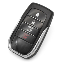 Carcasa Universal para Llave Inteligente con Control Remoto Keyless Go, 4 Botones, TOY12, Llave de Emergencia sin Cortar, Funda para Llave de Coche, Repuesto de Llaves de Vehículo