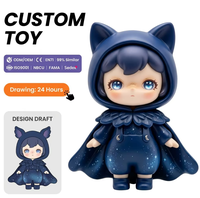 Fabricant professionnel OEM de figurines personnalisées, boîte mystère, jouet artistique en plastique et vinyle, figurine de chat en PVC, cadeau de bureau à collectionner
