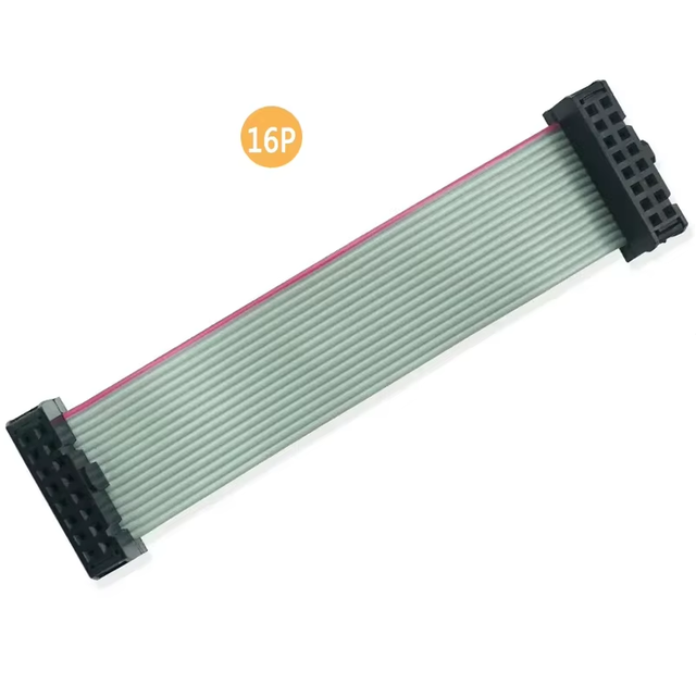 Custom Grey Pitch FFC 1.2mm 1.27mm 2.54mm 6 8 10 12 14 16 18 19 20 22 24 26 28 30 34 P PIN IDC Extension Flat Ribbon Cable