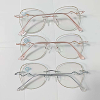 Monturas de Gafas de Titanio sin Montura al por Mayor, Patillas Ópticas para Prescripción, Gafas Ligeras de Titanio, Stock a Granel