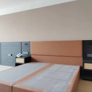 Ensemble de meubles de chambre d'hôtel sur mesure, fabrication directe d'usine, design moderne pour appartement, <span class=keywords><strong>suite</strong></span> de meubles de chambre d'hôtes - Product Image 1