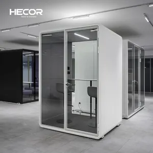 Movable Private Office Meeting Pod Office Soundproof Acoustic Booth With 2 Person