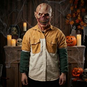 <span class=keywords><strong>Masque</strong></span> <span class=keywords><strong>de</strong></span> fête d'Halloween en latex Horreur <span class=keywords><strong>Ghoul</strong></span> - Visage réaliste déchiré, dents aiguisées, yeux jaunes - Accessoire <span class=keywords><strong>de</strong></span> costume tendance - Product Image 3