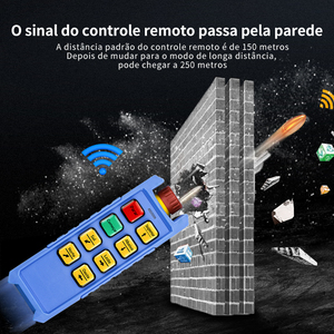 Grue de levage sans fil étanche F21-6S+ avec télécommande portugaise pour camion-grue - Product Image 2