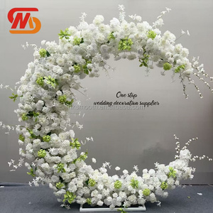 SMOOTH Wholesale <b>Wedding</b> Events Party Decoration Floral <b>Backdrop</b> White Flower Arch With Metal <b>Stand</b> - Product Image 1