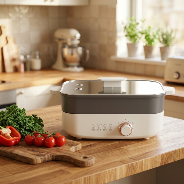 Electric Hot Pot Multi-functional Electric Cooking Non-Stick Integrated Cooker and Hotel Use Electric Cooker