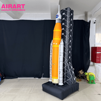 Globo Publicitario Inflable con Forma de Cohete Paracaídas - Globos Inflables con Forma de Cohete para Decoración de Eventos al Aire Libre