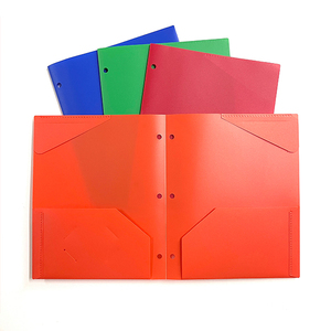 <span class=keywords><strong>Dossier</strong></span> en plastique de haute qualité, format lettre, 3 trous, robuste, pour l'école, le bureau, produits de classement en PP robustes, <span class=keywords><strong>dossier</strong></span> à double poche - Product Image 1