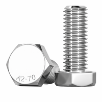 Viti esagonali metriche in acciaio inox 304, bulloni allungati e barre filettate DIN 933 M3-M20 mm per collegamento