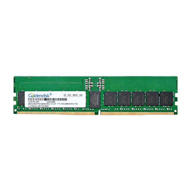 DDR5 5600MT/s RDIMM REG ECC Server Memory Wide Temperature Industrial RAM for Data Center AI & Virtualization China Origin
