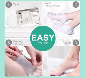 2024 Nuevos productos OEM Tipo de suministro Peeling Off Beauty Foot Mask para el cuidado personal - Product Image 5